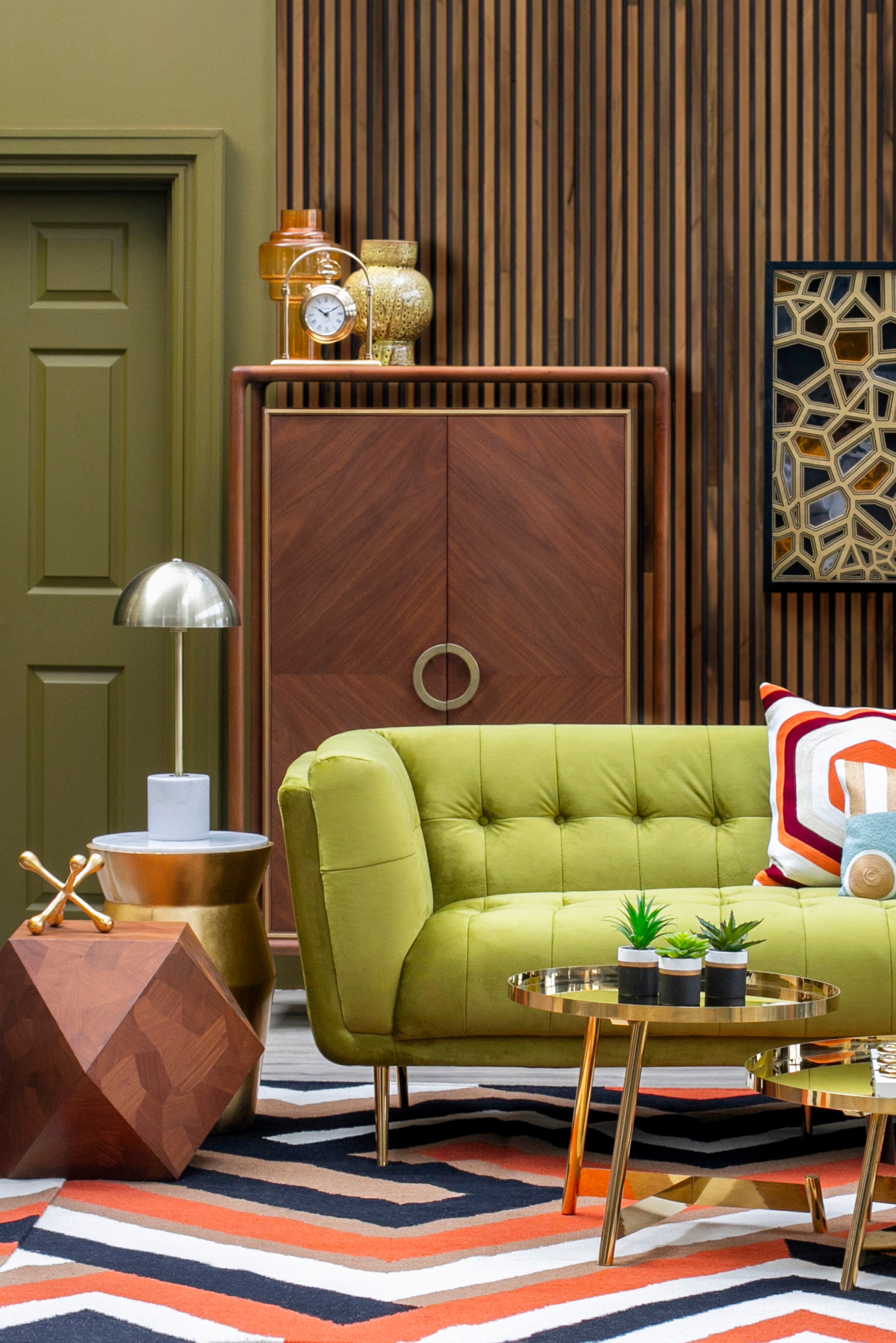 Henbury White Marble & Gold Dome Table Lamp